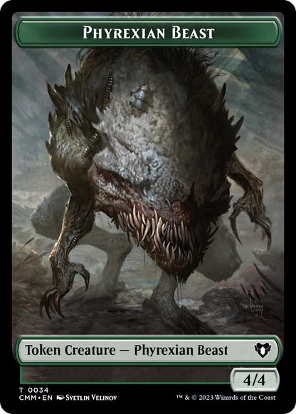 Elemental Token (24) // Phyrexian Beast Token (34) [Commander Masters: Tokens] [Non-Foil]