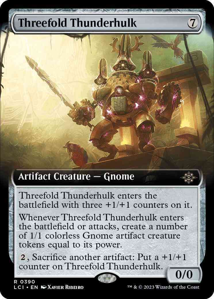Threefold Thunderhulk [390] [Extended Art] [The Lost Caverns of Ixalan] [Non-Foil]