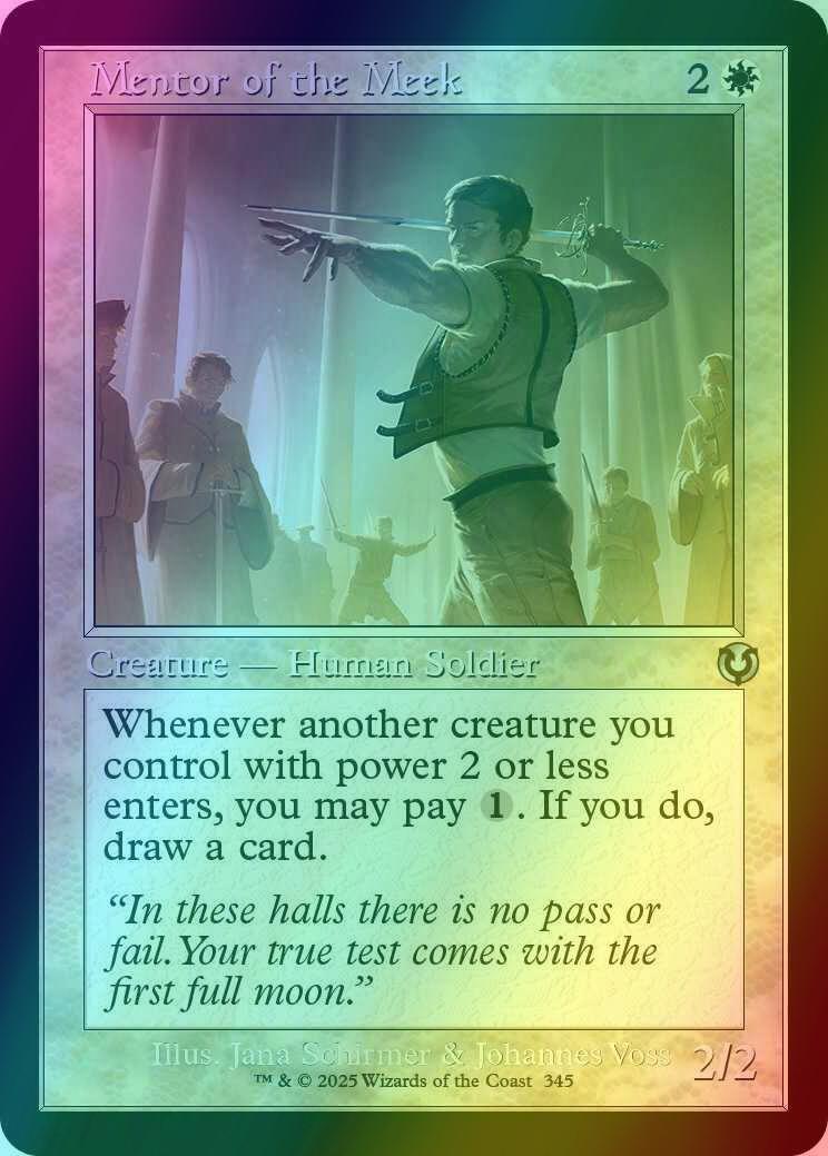 Mentor of the Meek [345] [Retro Frame] [Innistrad Remastered] [Foil]