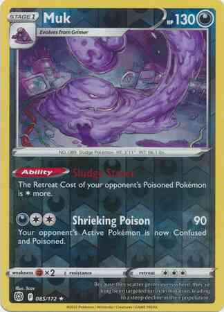 Muk - 085/172 - Rare [swsh9-085] [Reverse Holo]