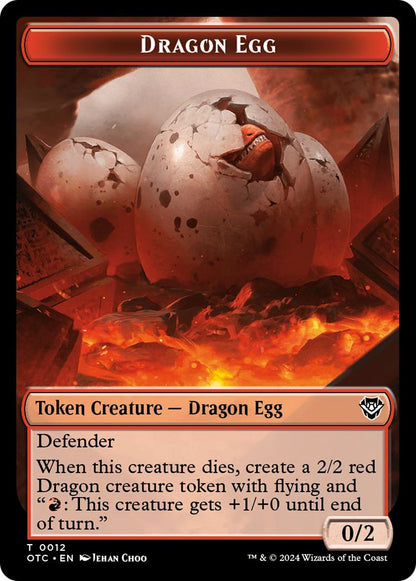 Dragon Token (11) // Dragon Egg Token (12) [Outlaws of Thunder Junction: Commander: Tokens] [Non-Foil]