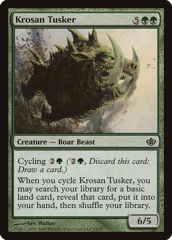 Krosan Tusker [11] [Duel Decks: Garruk vs. Liliana] [Non-Foil]