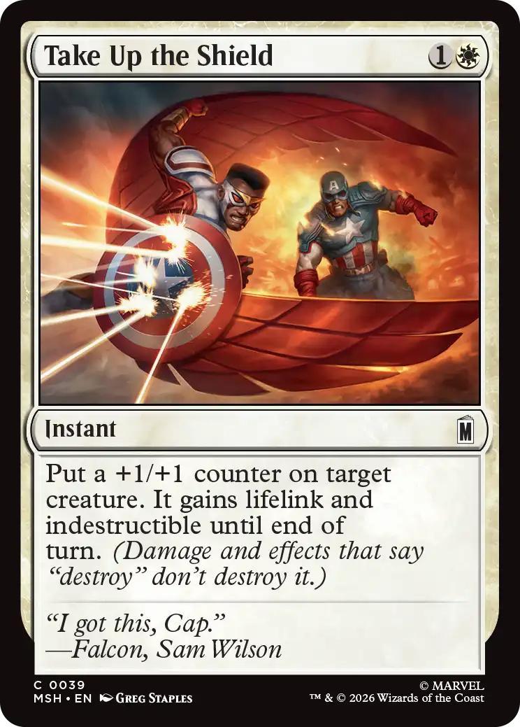 Take Up the Shield [39] [Marvel Super Heroes] [Non-Foil]