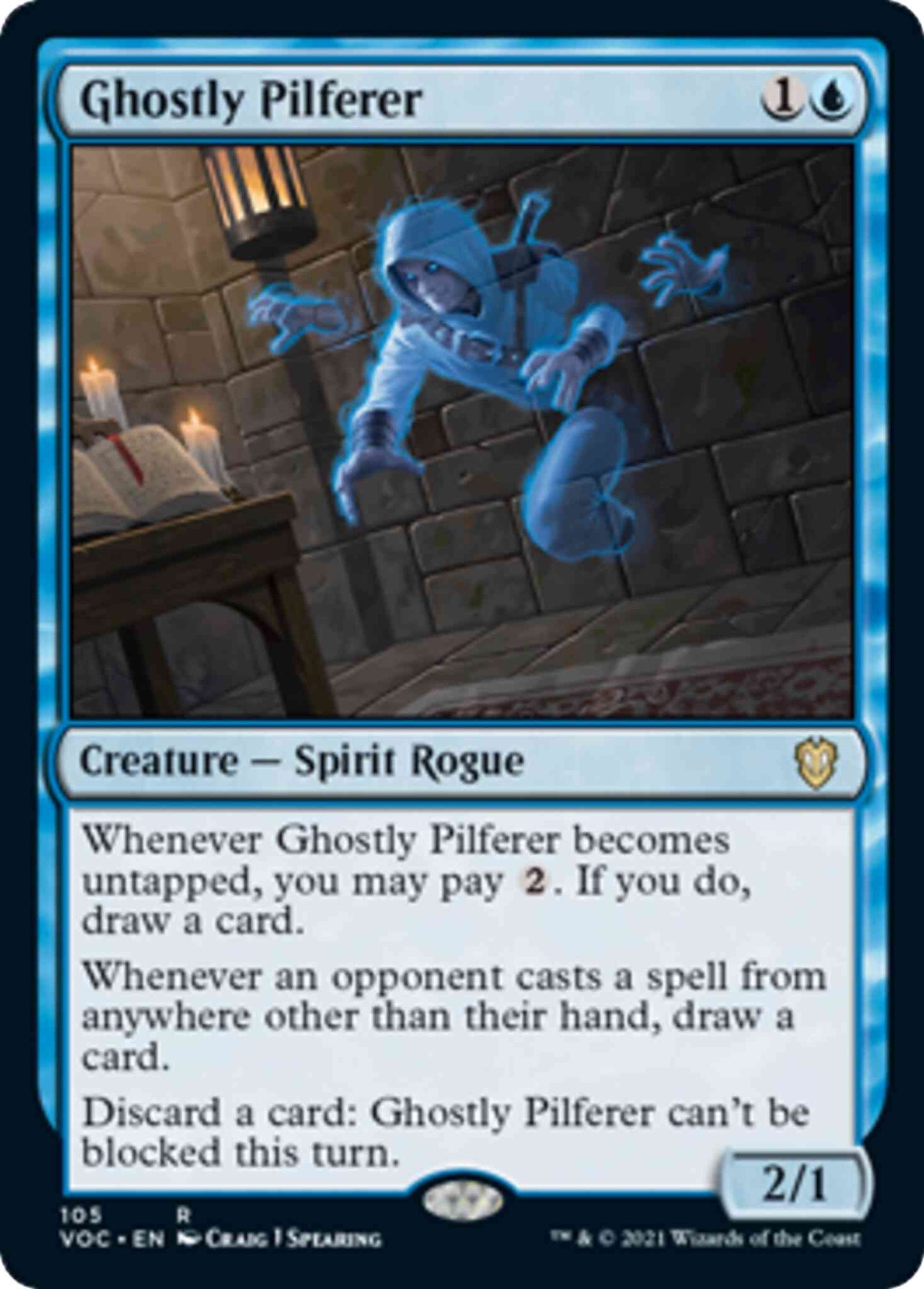 Ghostly Pilferer [105] [Innistrad: Crimson Vow: Commander] [Non-Foil]