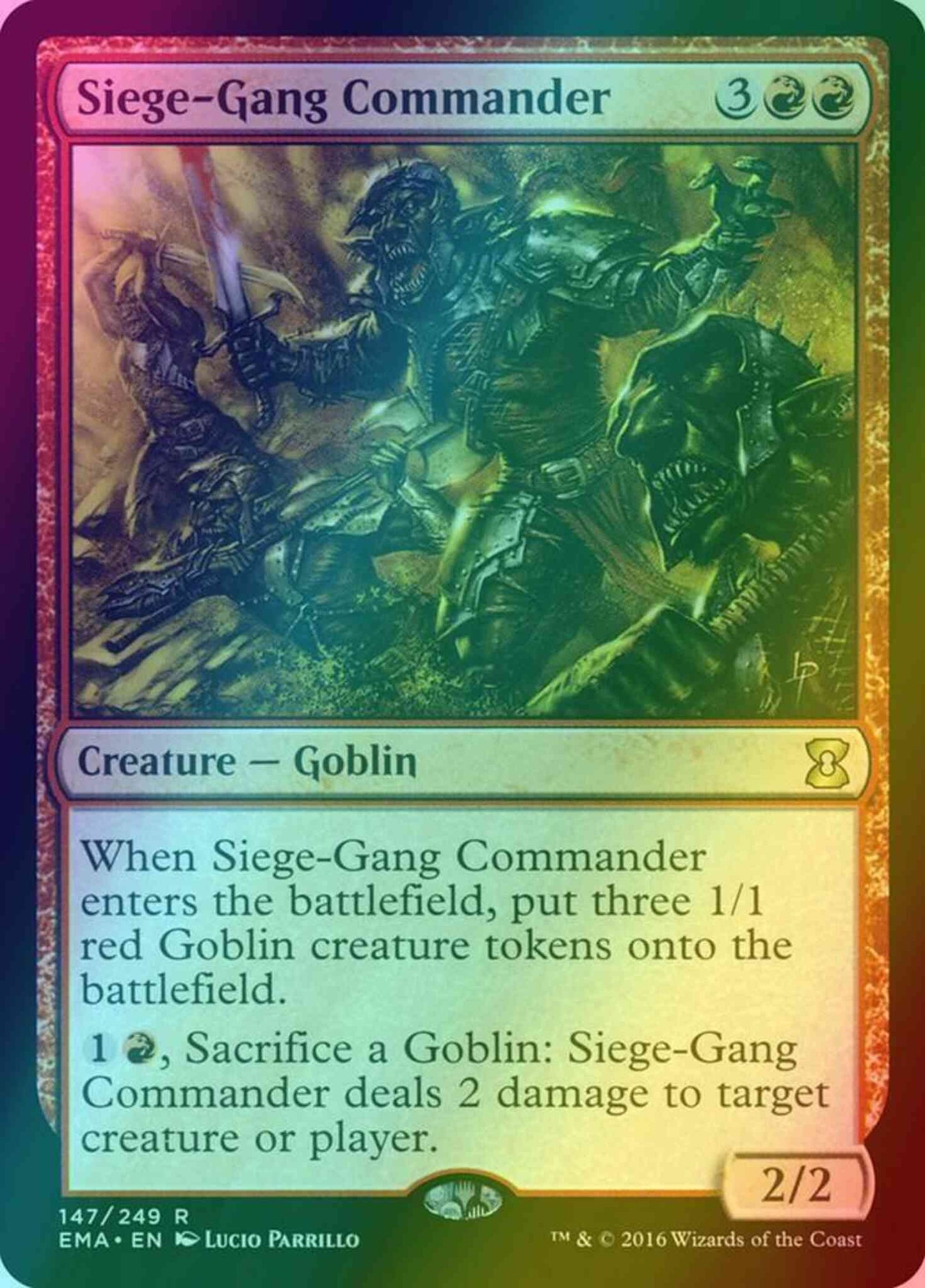 Siege-Gang Commander [147] [Eternal Masters] [Foil]