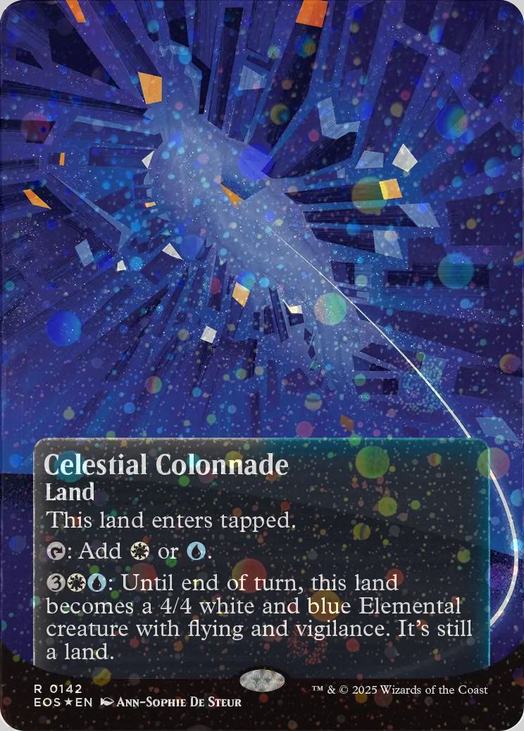 Celestial Colonnade [142] [Borderless] [Poster] [Edge of Eternities: Stellar Sights] [Galaxy Foil]
