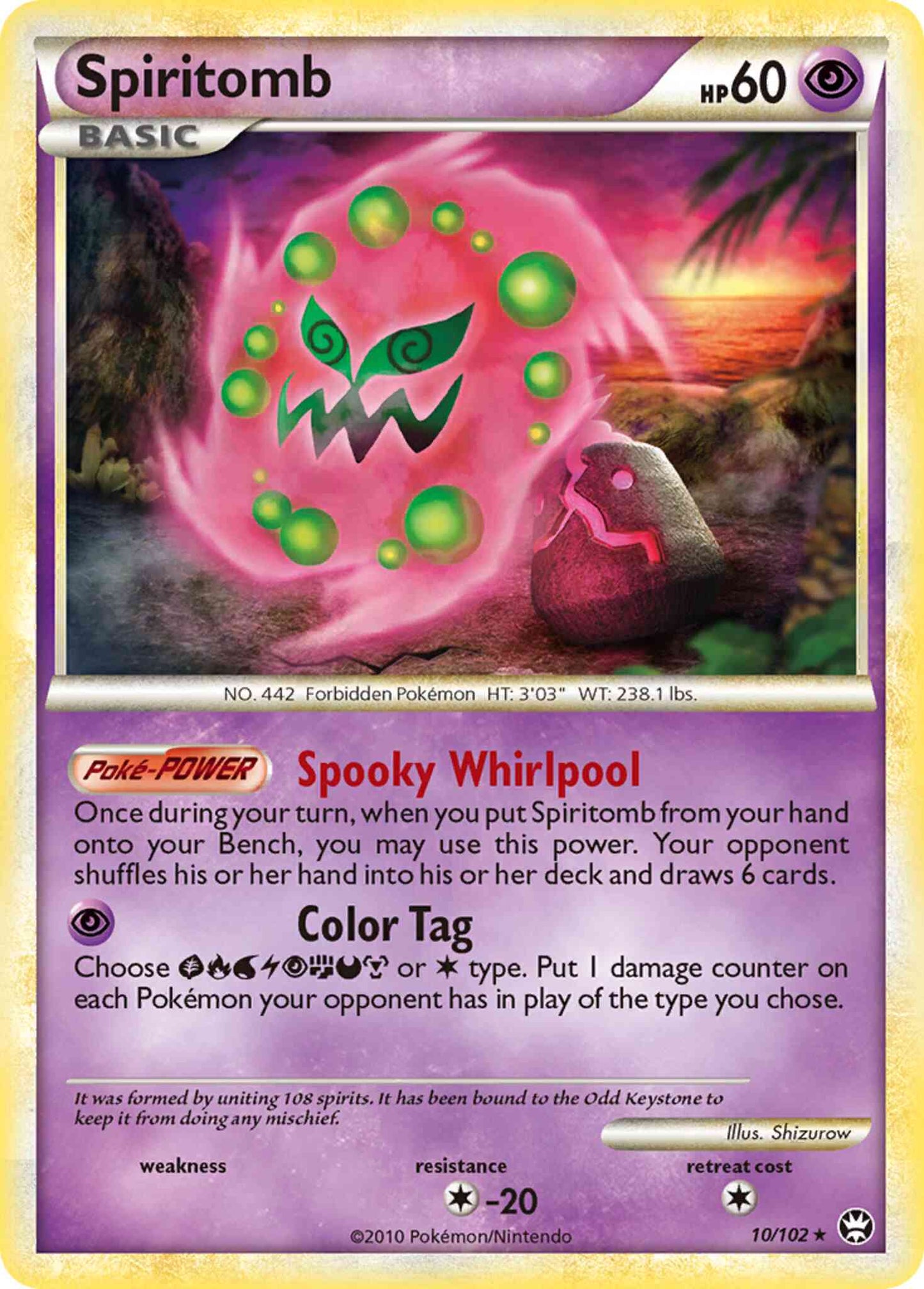 Spiritomb - 10/102 - Rare Holo [hgss4-10] [Holo]