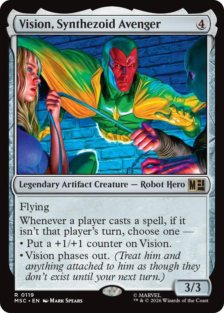 Vision, Synthezoid Avenger [119] [Marvel Super Heroes: Commander] [Non-Foil]