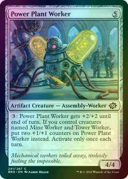 Power Plant Worker [241] [The Brothers' War] [Foil]