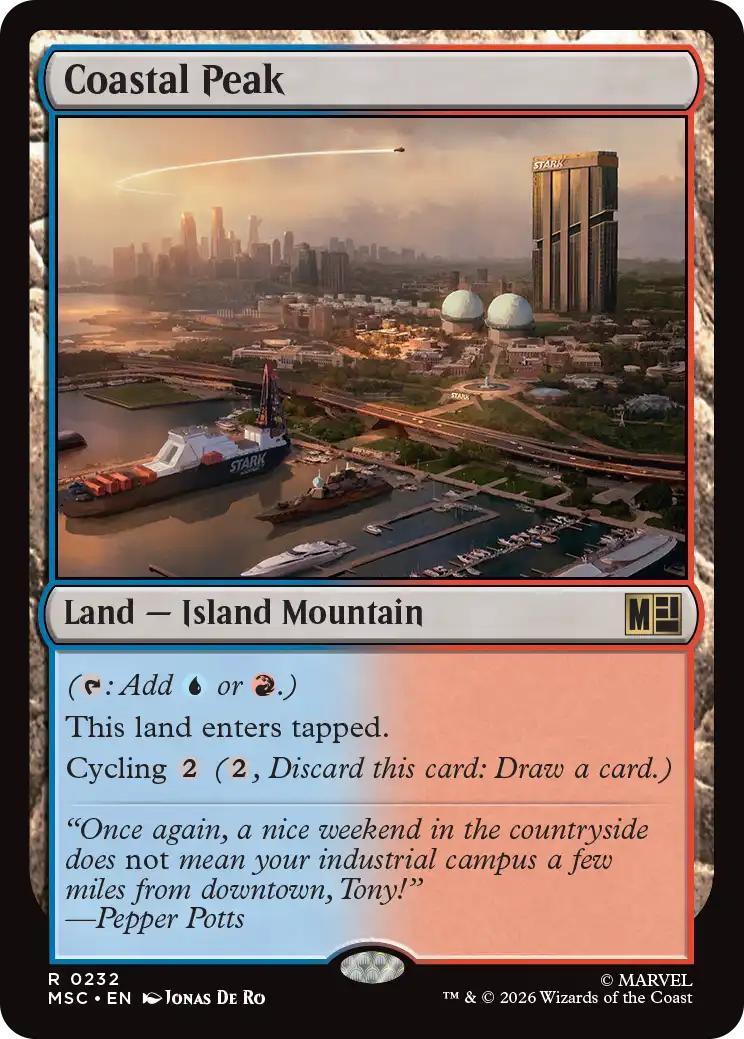 Coastal Peak [232] [Marvel Super Heroes: Commander] [Non-Foil]