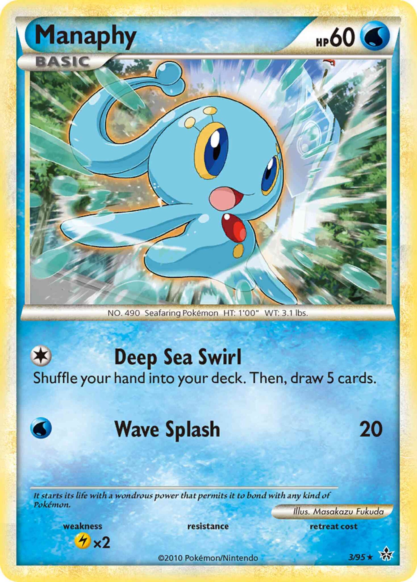 Manaphy - 3/95 - Rare Holo [hgss2-3] [Holo]