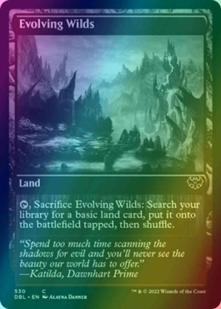 Evolving Wilds [VOW Set Symbol] [530] [Innistrad: Double Feature] [Foil]