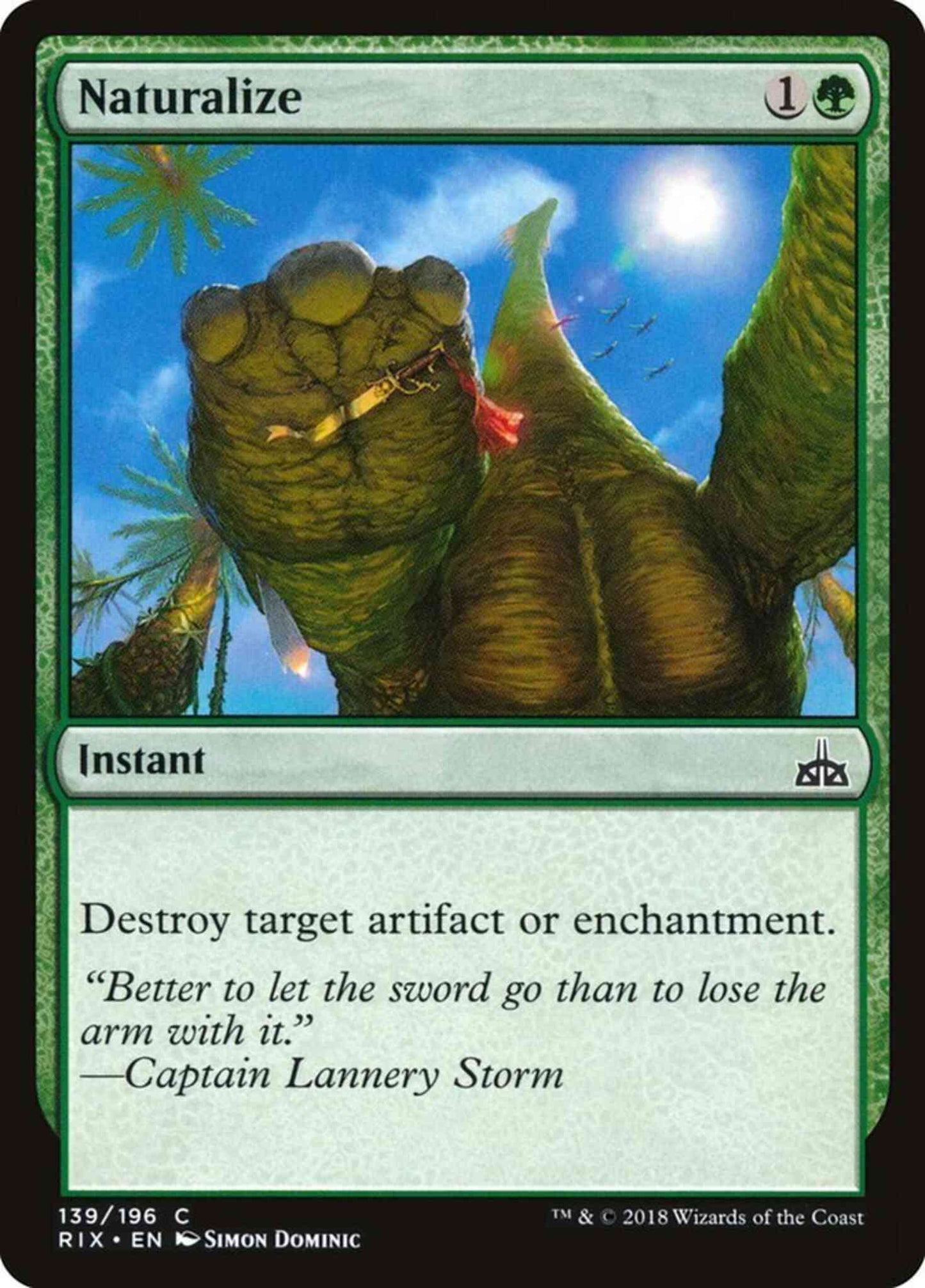 Naturalize [139] [Rivals of Ixalan] [Non-Foil]