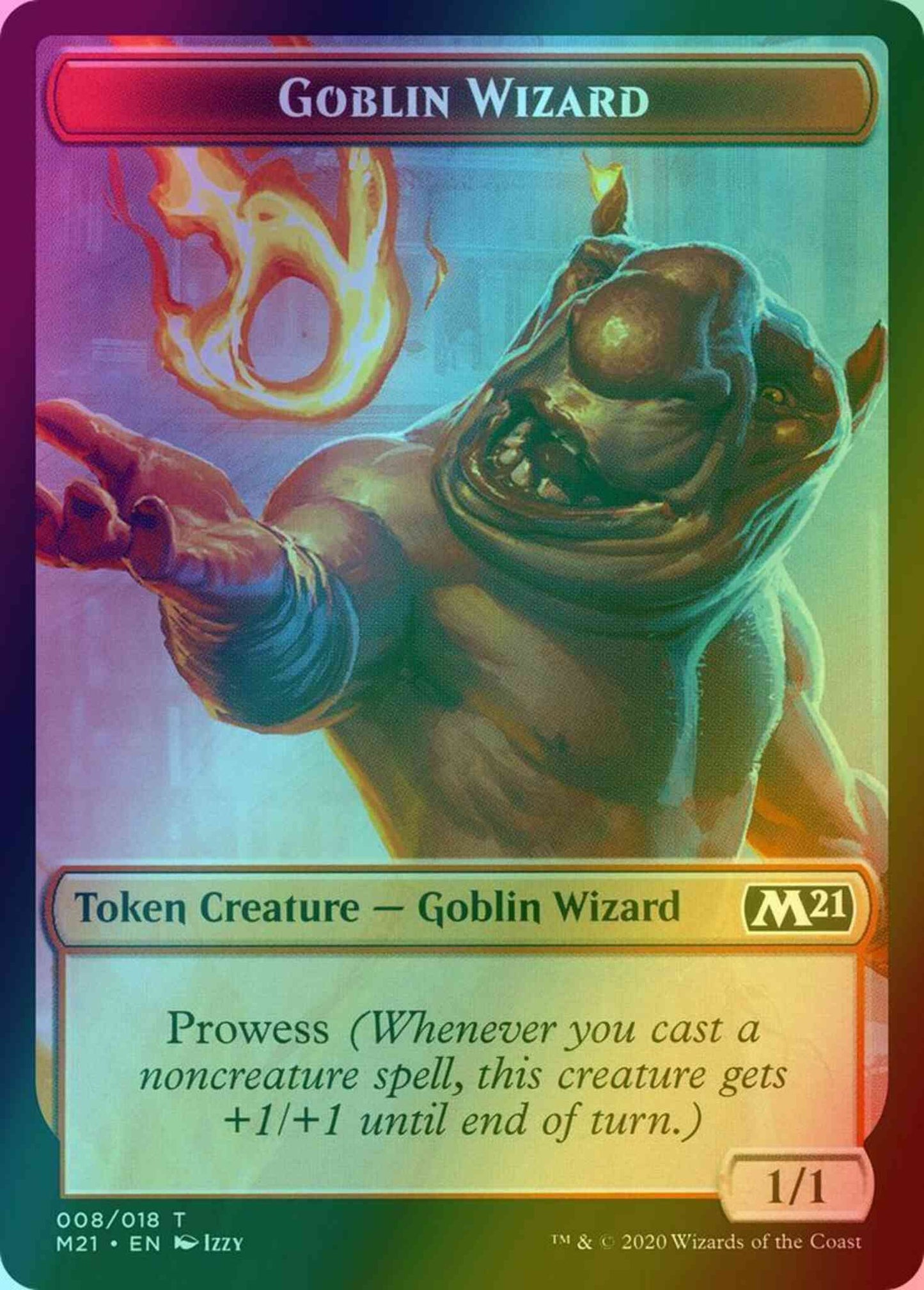 Goblin Wizard Token (08) // Knight Token (04) [Core Set 2021 Tokens] [Foil]