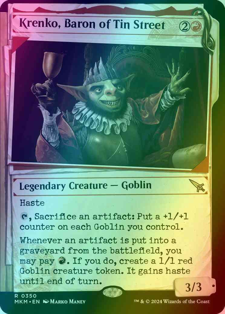 Krenko, Baron of Tin Street [350] [Dossier Showcase] [Murders at Karlov Manor] [Foil]