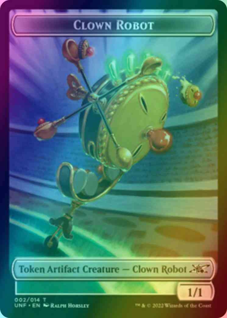 Clown Robot Token (02) // Food Token (10) [Unfinity: Tokens] [Foil]