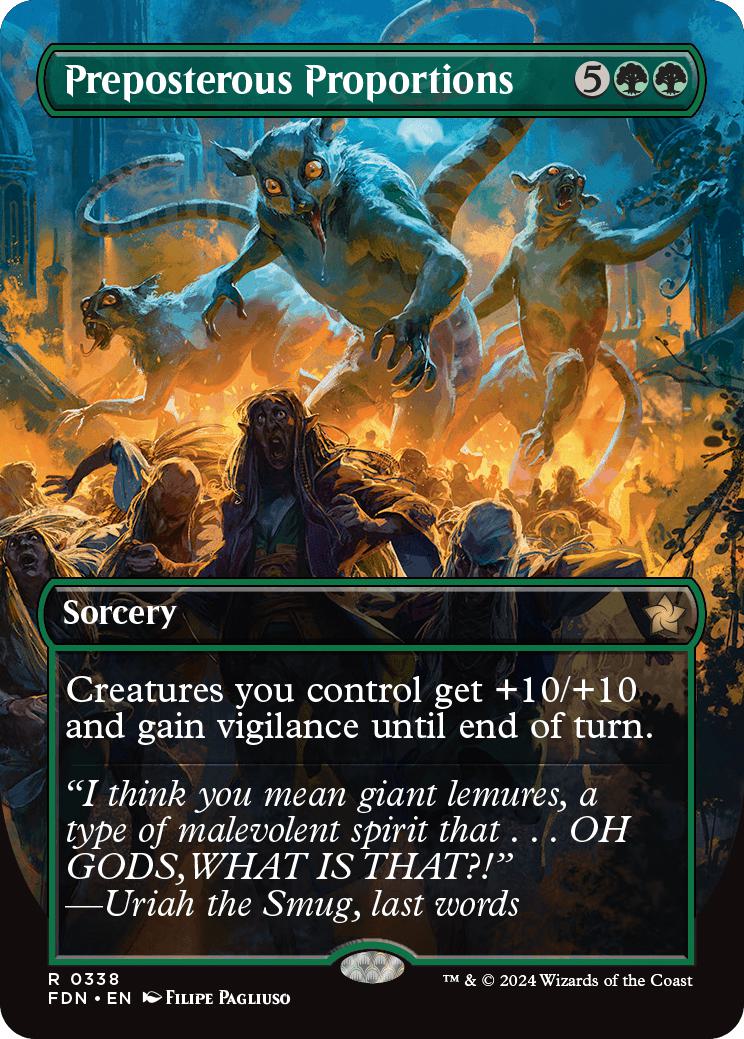 Preposterous Proportions [338] [Borderless] [Foundations] [Non-Foil]