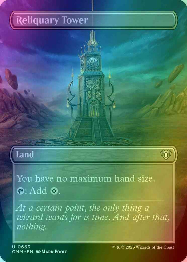 Reliquary Tower [663] [Borderless] [Commander Masters] [Foil]