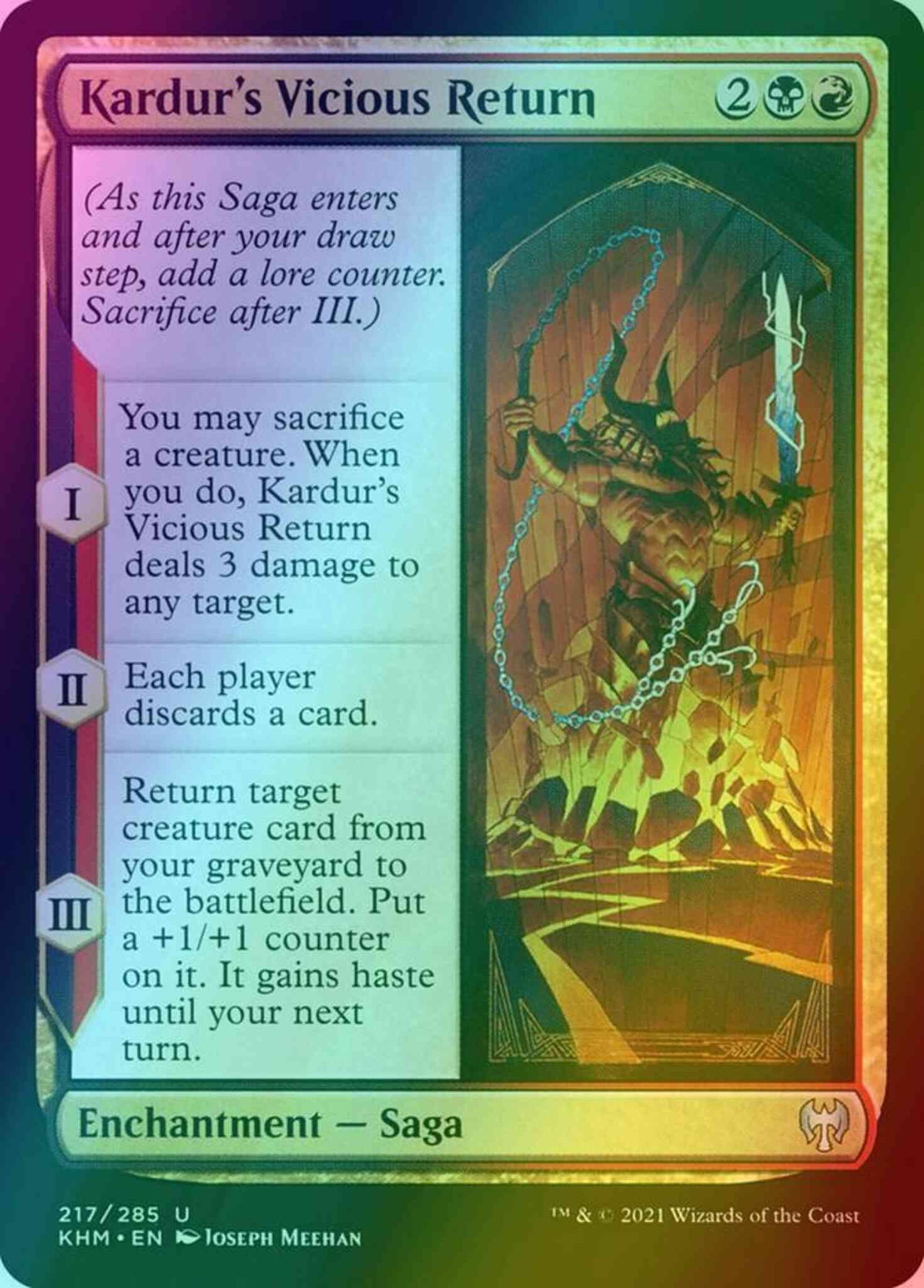 Kardur's Vicious Return [217] [Kaldheim] [Foil]