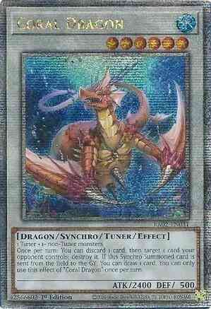 Coral Dragon - RA02-EN031 - Quarter Century Secret Rare - 1st Edition