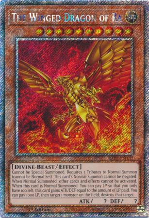 The Winged Dragon of Ra - RA03-EN137 - Platinum Secret Rare - 1st Edition