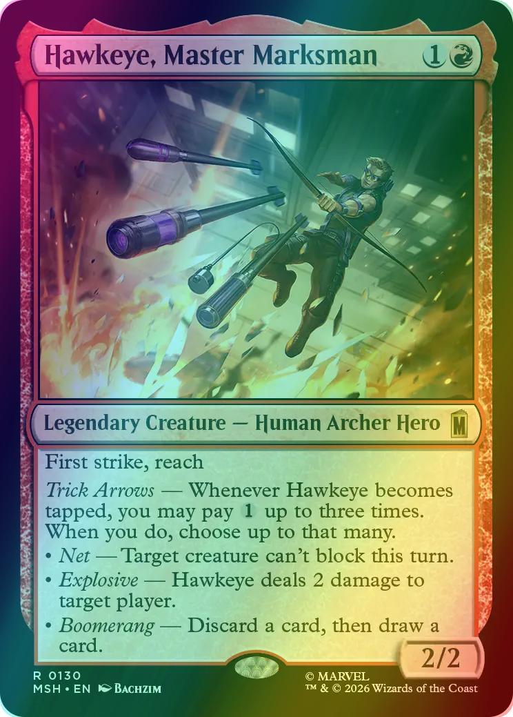 Hawkeye, Master Marksman [130] [Marvel Super Heroes] [Foil]