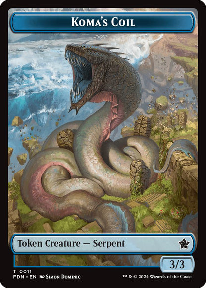 Koma's Coil Token (11) // Scion of the Deep Token (13) [Foundations: Tokens] [Non-Foil]
