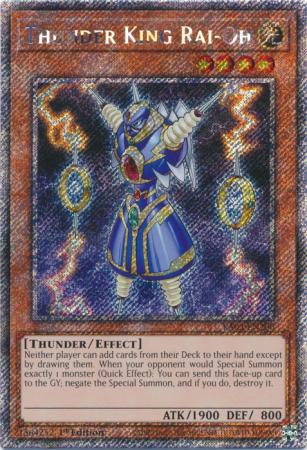 Thunder King Rai-Oh - RA03-EN206 - Platinum Secret Rare - 1st Edition