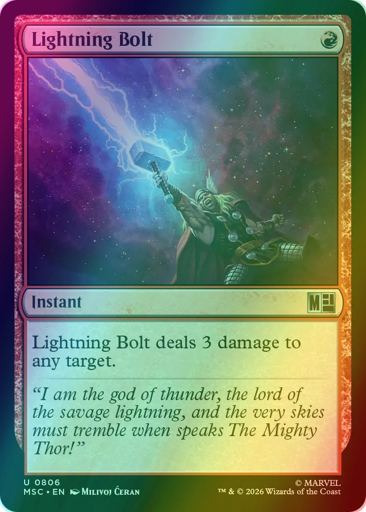Lightning Bolt [806] [Jumpstart] [Marvel Super Heroes: Commander] [Foil]