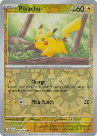 Pikachu - 025/165 - Common [sv035-025] [Reverse Holo]
