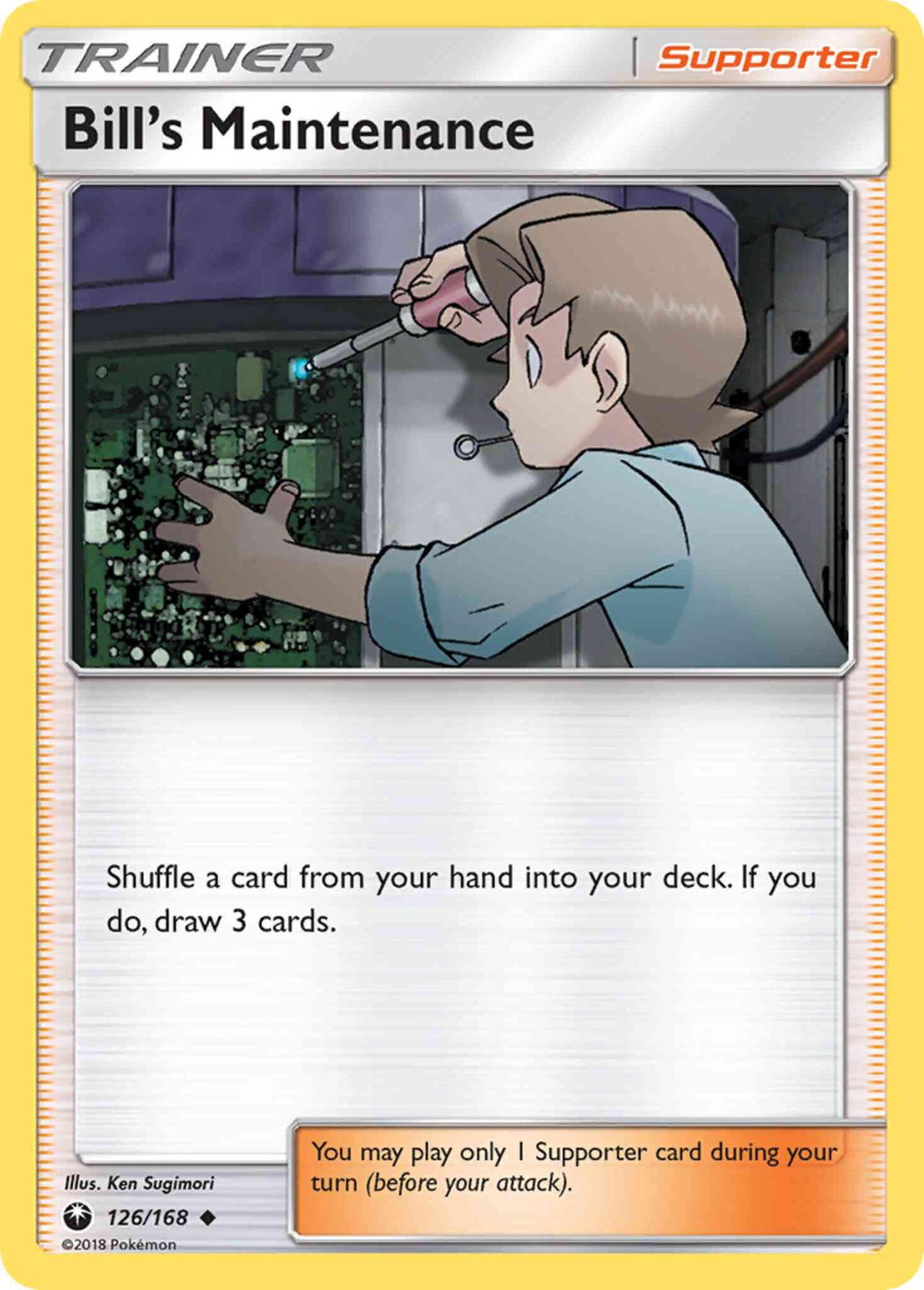 Bill's Maintenance - 126/168 - Uncommon [sm7-126] [Non-Holo]