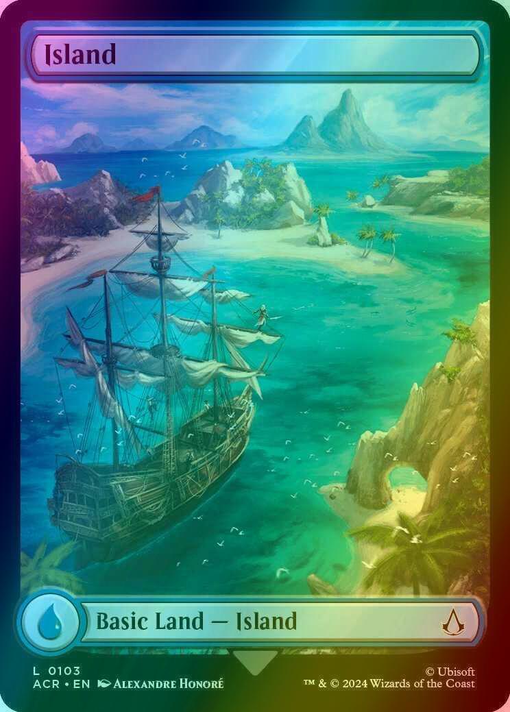 Island [103] [Full Art] [Assassin's Creed] [Foil]
