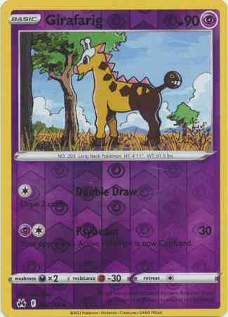Girafarig - 061/159 - Uncommon [swsh125-061] [Reverse Holo]