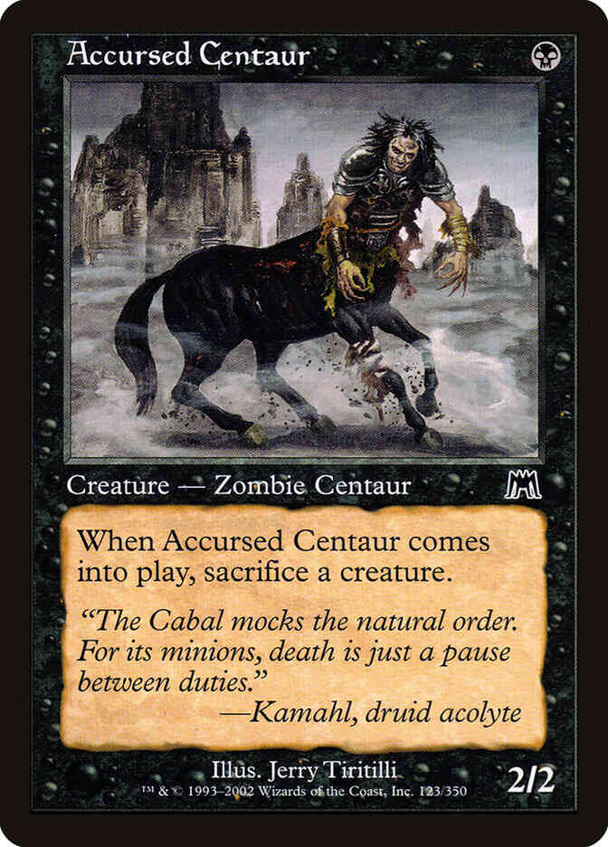 Accursed Centaur [123] [Onslaught] [Non-Foil]