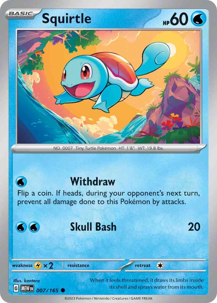 Squirtle - 007/165 - Common [sv035-007] [Non-Holo]