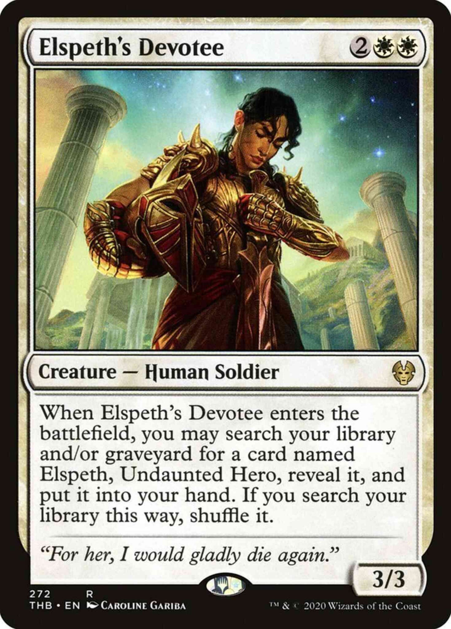 Elspeth's Devotee [272] [Planeswalker Deck Exclusive] [Theros Beyond Death] [Non-Foil]