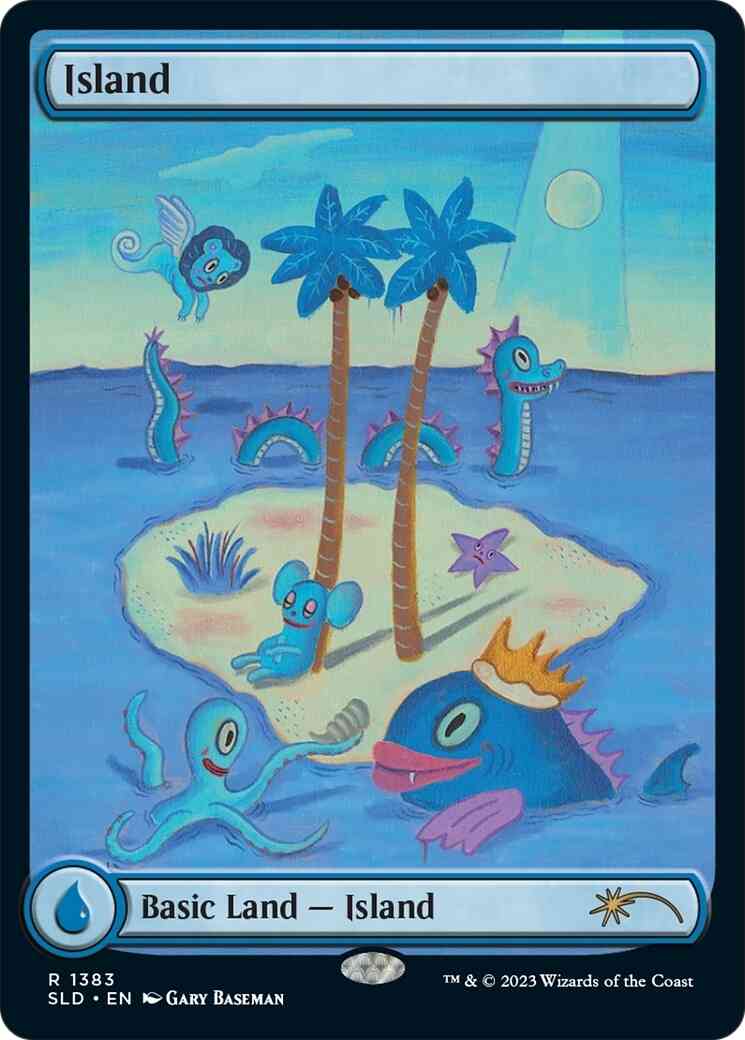 Island [1383] [Full Art] [Gary Baseman] [Secret Lair Drop] [Non-Foil]