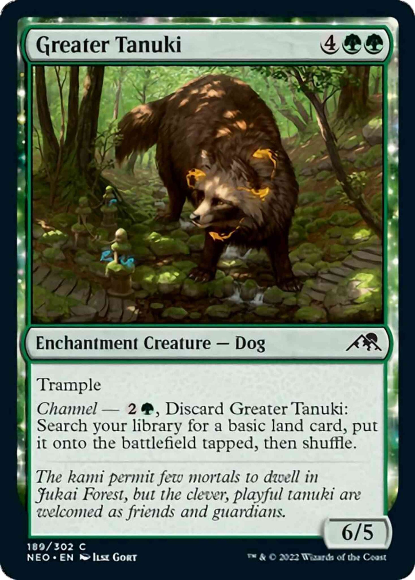 Greater Tanuki [189] [Kamigawa: Neon Dynasty] [Non-Foil]