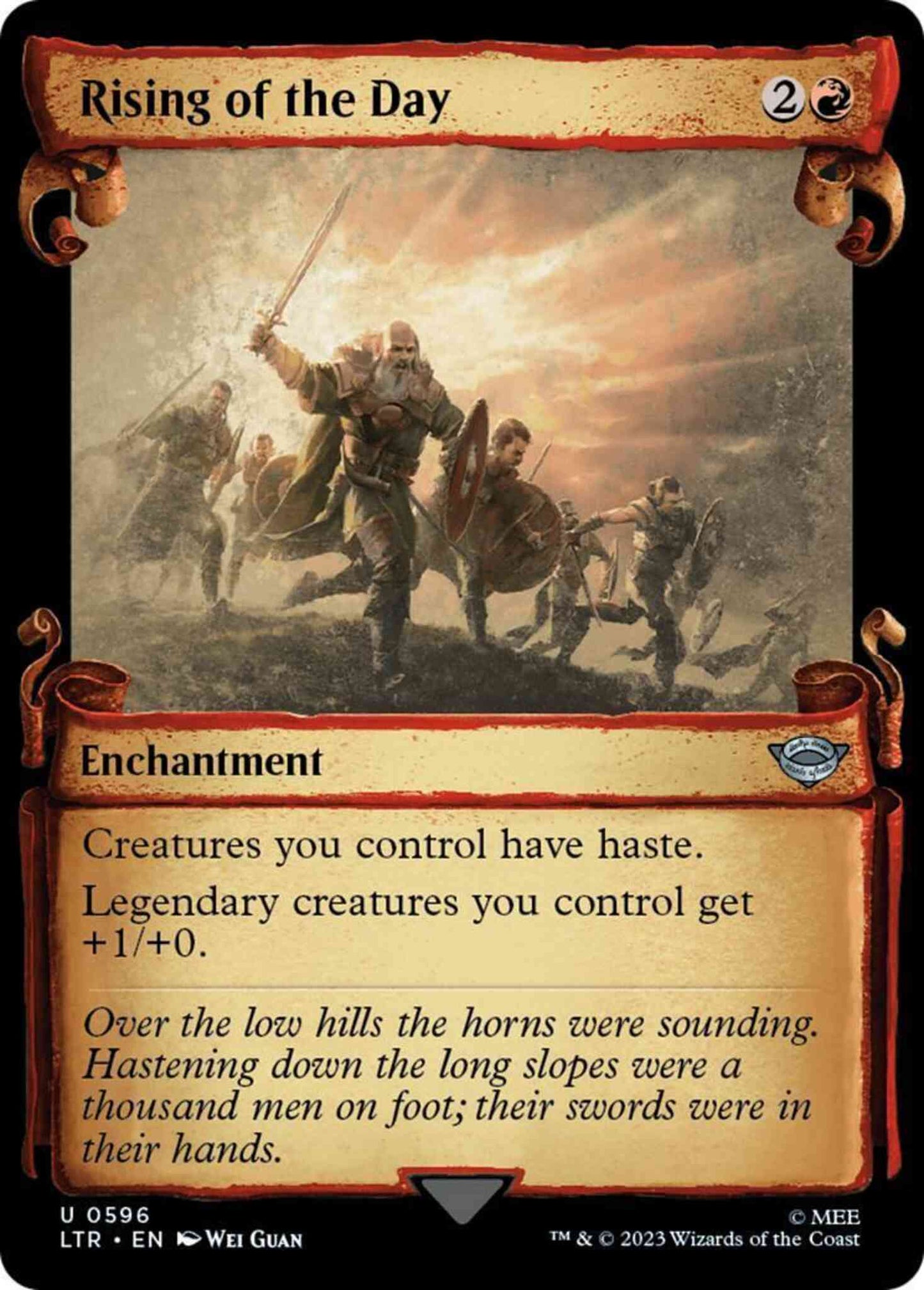 Rising of the Day [596] [Scrolls Showcase] [The Lord of the Rings: Tales of Middle-earth] [Non-Foil]