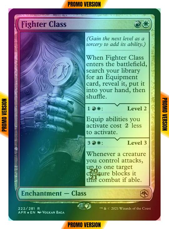 Fighter Class [Prerelease] [222s] [Adventures in the Forgotten Realms Promos] [Foil]