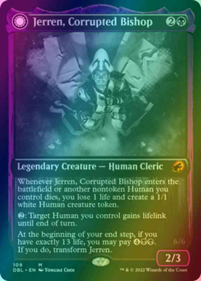 Jerren, Corrupted Bishop // Ormendahl, the Corrupter [109] [Innistrad: Double Feature] [Foil]