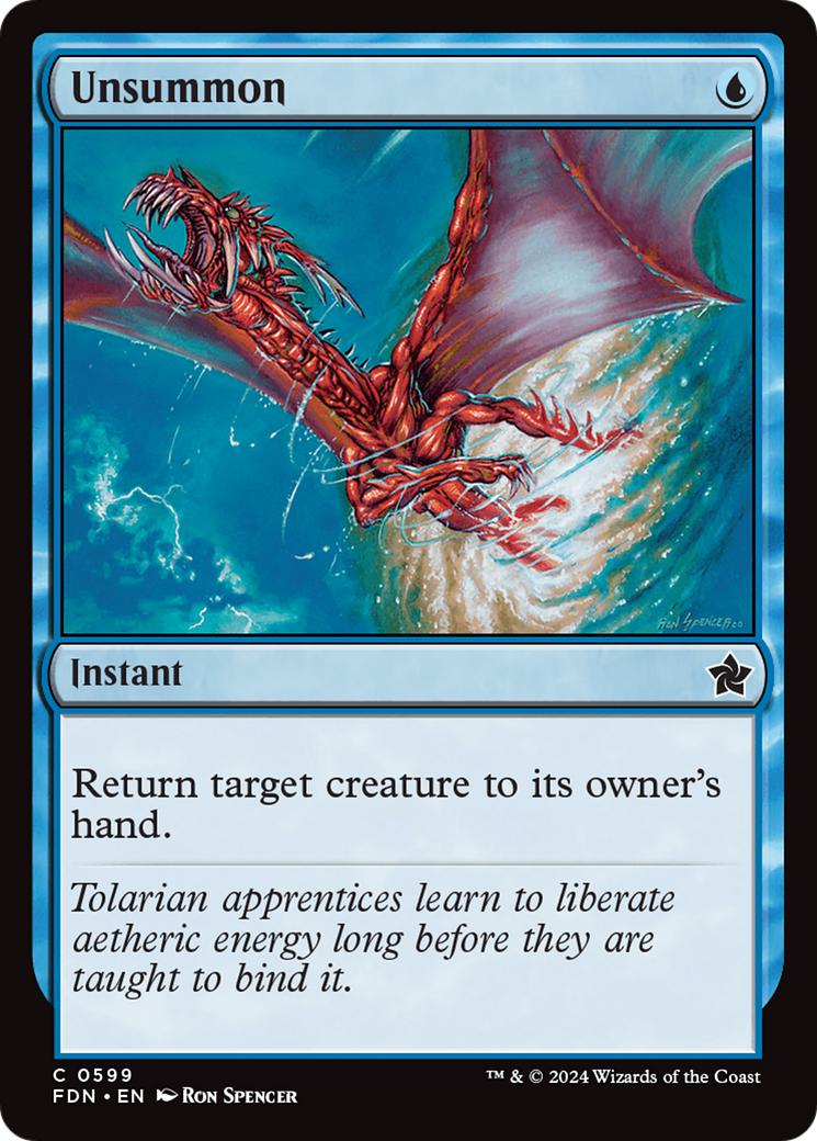 Unsummon [599] [Foundations] [Non-Foil]