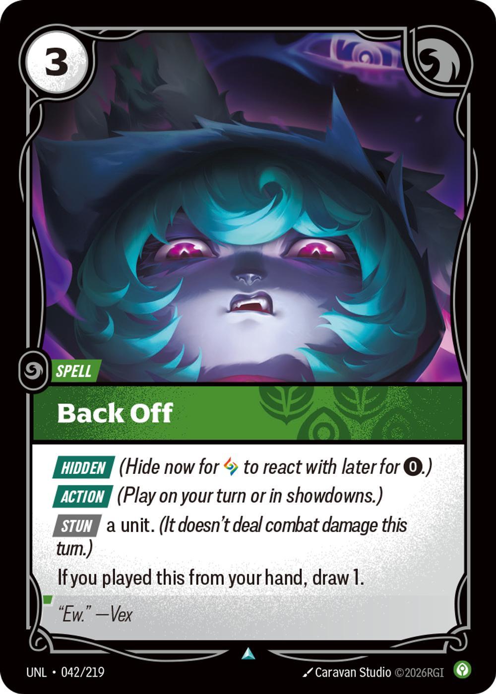 Back Off - 042/219 [Unleashed] [Non-Foil]
