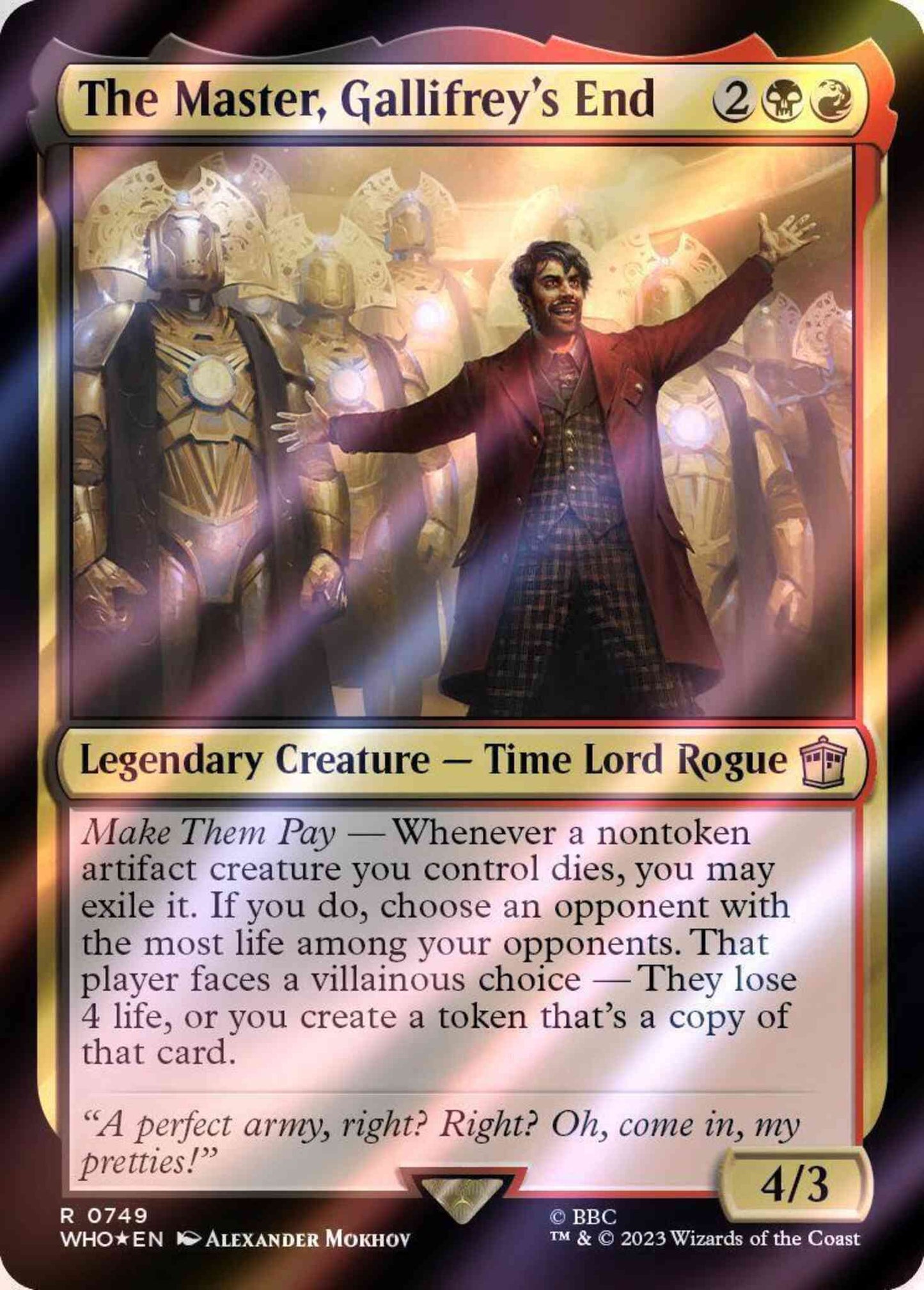 The Master, Gallifrey's End [749] [Universes Beyond: Doctor Who] [Surge Foil]