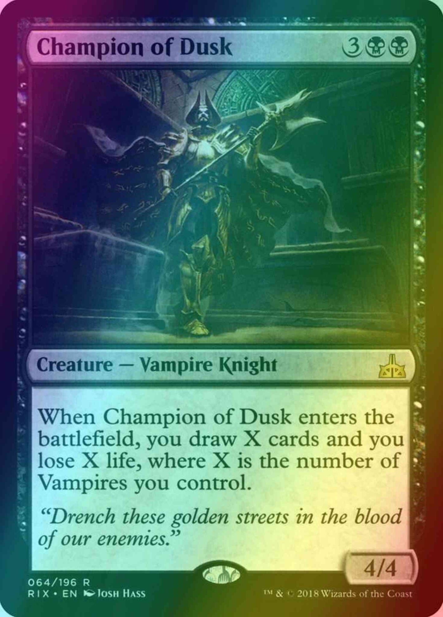 Champion of Dusk [64] [Rivals of Ixalan] [Foil]