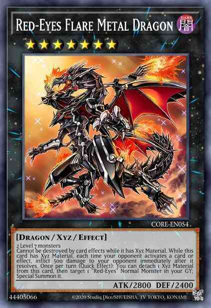 Red-Eyes Flare Metal Dragon - CORE-EN054 - Ultimate Rare - Unlimited