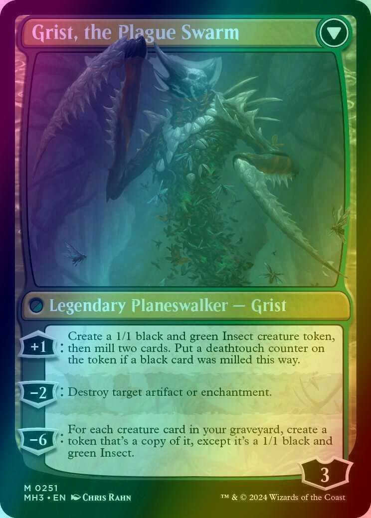 Grist, Voracious Larva // Grist, the Plague Swarm [251] [Modern Horizons 3] [Foil]