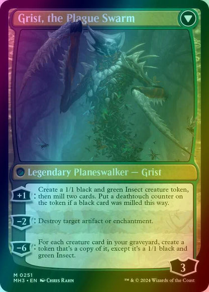 Grist, Voracious Larva // Grist, the Plague Swarm [251] [Modern Horizons 3] [Foil]