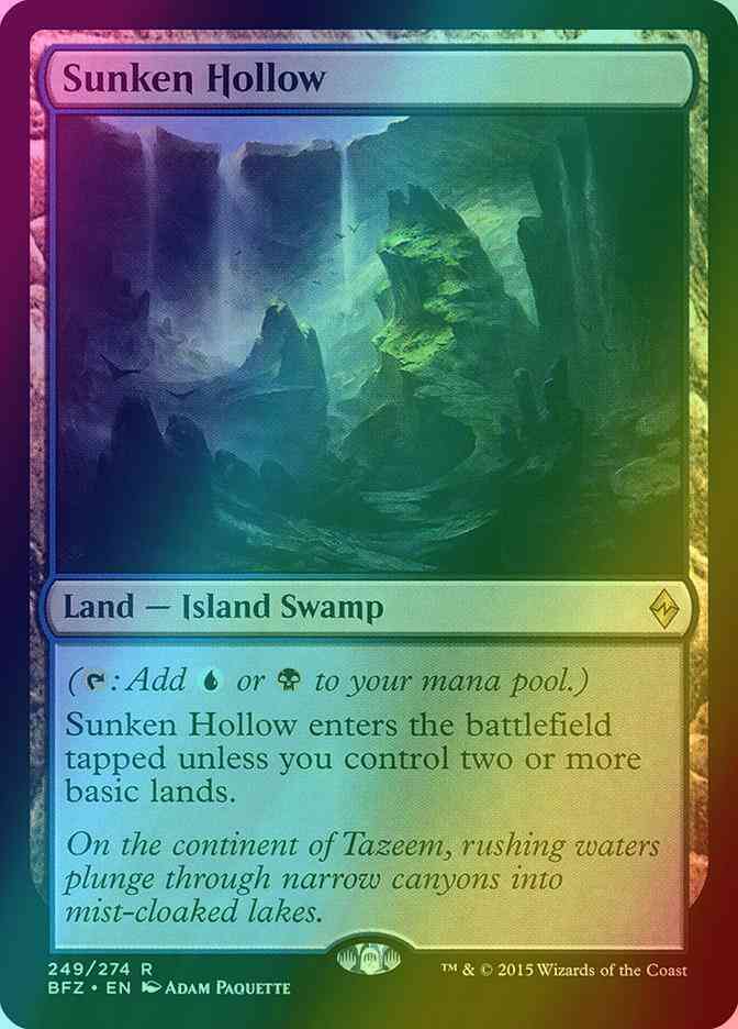 Sunken Hollow [249] [Battle for Zendikar] [Foil]