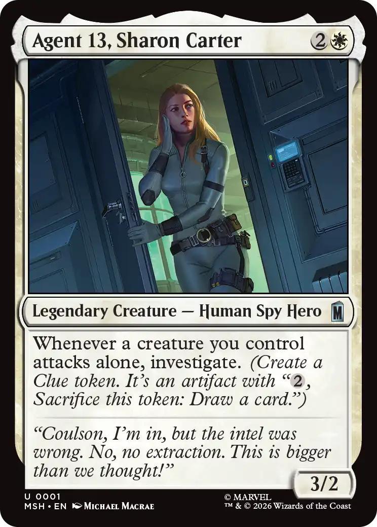 Agent 13, Sharon Carter [1] [Marvel Super Heroes] [Non-Foil]